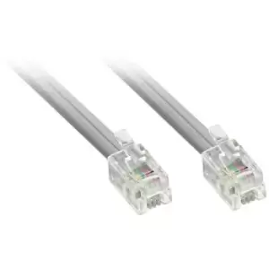 image of LINDY ISDN Cable [1x RJ10 4p4c plug - 1x RJ10 4p4c plug] 10 m Grey