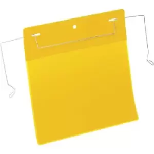 Image of Durable 175204 Wire label holder Yellow (W x H) 210 mm x 148mm A5 landscape