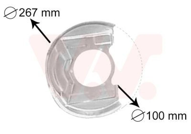 Image of VAN WEZEL Brake disc backing plate VAN WEZEL 3730371