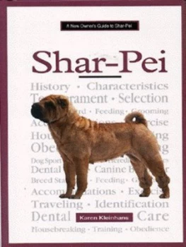 Image of A New Owners Guide to Shar-Pei by Karen Kleinhans Hardback