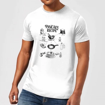 Image of Pancake Recipe T-Shirt - White - 4XL