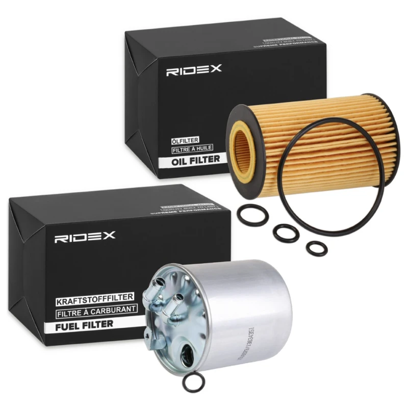 Image of RIDEX 4055F34712 Filter Set with gaskets/seals Filter Set (4055)