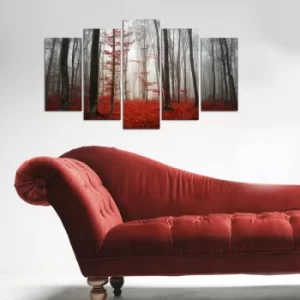 Image of 5M-43 Multicolor Decorative MDF Painting (5 Pieces)