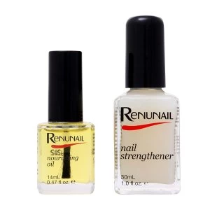 image of Dr Lewinns ReNuNail Hand & Nail Duo Strengthener 30ml 14ml