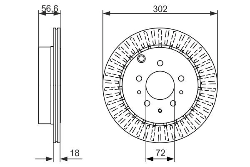 Image of Bosch 0 986 479 757 Brake disc Vented, Oiled Brake Disc (82)