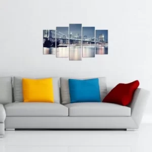 Image of 5BRMDF-3 Multicolor Decorative MDF Painting (5 Pieces)