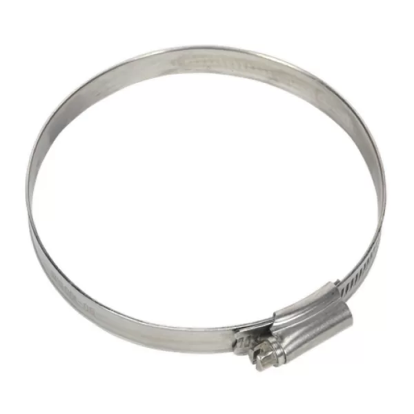 Image of Genuine SEALEY SHCSS4 Hose Clip Stainless Steel Ø80-100mm Pack of 5