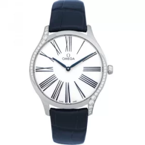 Image of De Ville Tresor Quartz 39mm Quartz White Dial Diamonds Ladies Watch