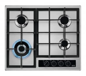 image of AEG HGB64420YM 4 Burner Gas Hob