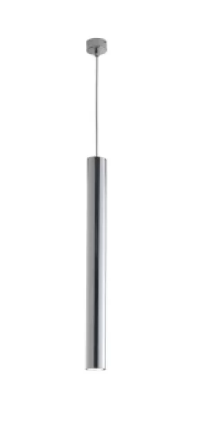 image of FLUKE Slim Pendant Ceiling Light Chrome 5.5x60cm