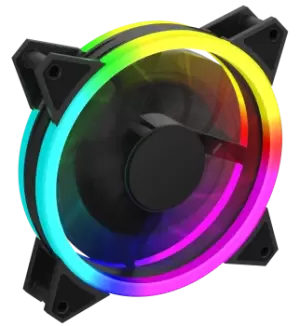 Image of GameMax Velocity 120mm Rainbow ARGB Fan