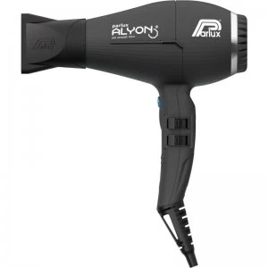 image of Parlux Alyon Ceramic and Ionic Professional Ionising Matt Black 1931570 2250W Hair Dryer