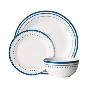 image of Avie Saturn 12pcs Dinner Set Blue