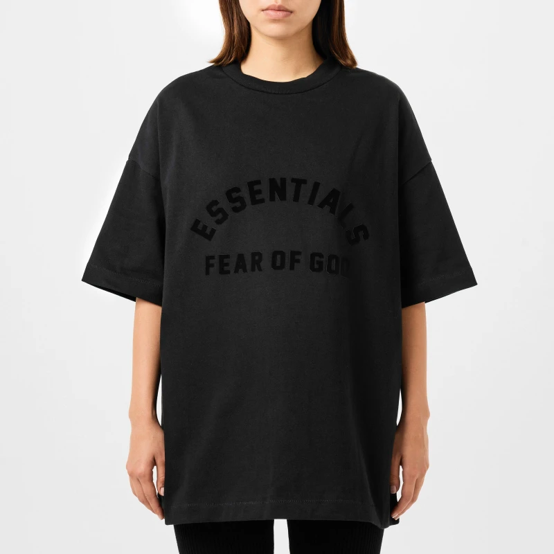 Image of Fear Of God Essentials Oversized T-Shirt Black female 14 (L)
