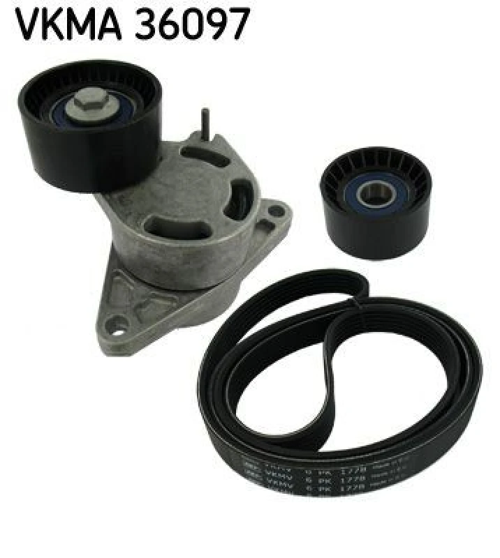 Image of SKF V-Ribbed Belt Set SKF VKMA 36097