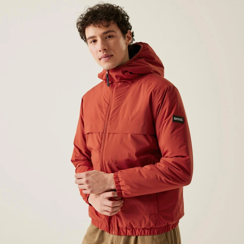 Image of Regatta Regatta Men 'Wiltom' Waterproof Jacket in Dark Red Size: Medium Dark Red M Male 5063019773698
