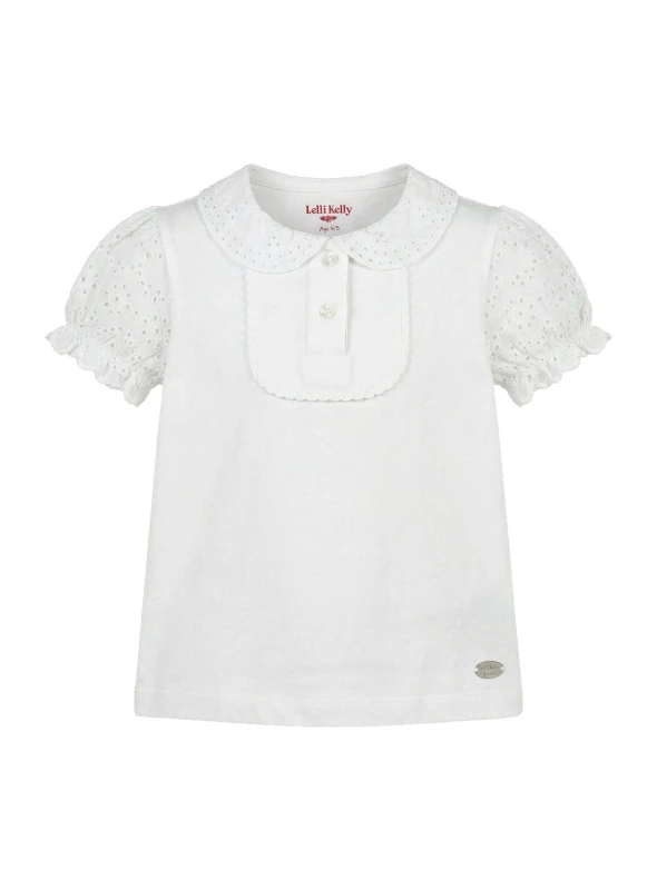 Image of Lelli Kelly LELLI KELLY Bethany Polo Shirt White 3-4 Years