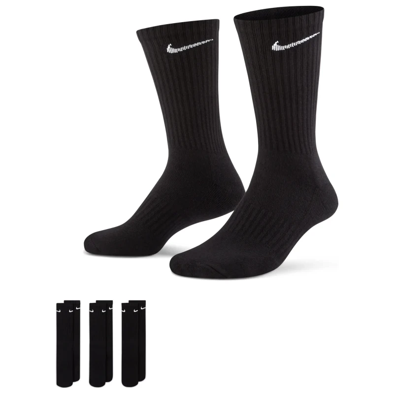 Image of Socks Nike everyday cushioned Noir Unisex 34/38
