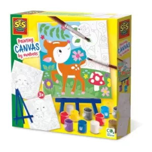 Image of SES Creative Forest Animals Canvas Painting By Numbers Set, Six...