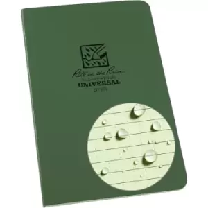 image of Rite in the Rain Memo Book, Side Bound Field Flex Cover, 4?" x 7&frac14;" (64 Sheets) Green / Green