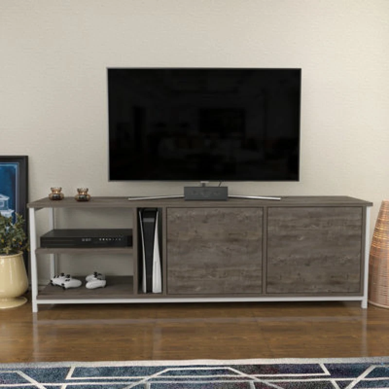 Image of Decorotika Primrose TV Stand White Wenge