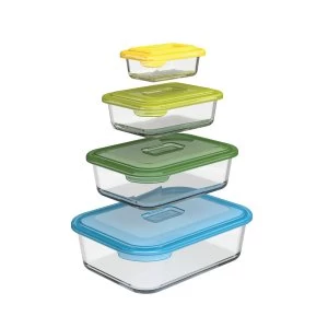 Image of Joseph 4 Piece Nestable Storage Set - Glass