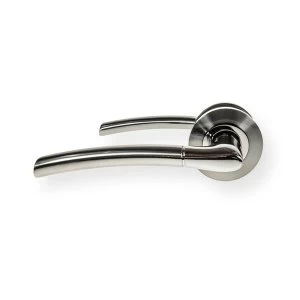 Image of LocksOnline Lorenzo Lever Door Handle on Round Rosette