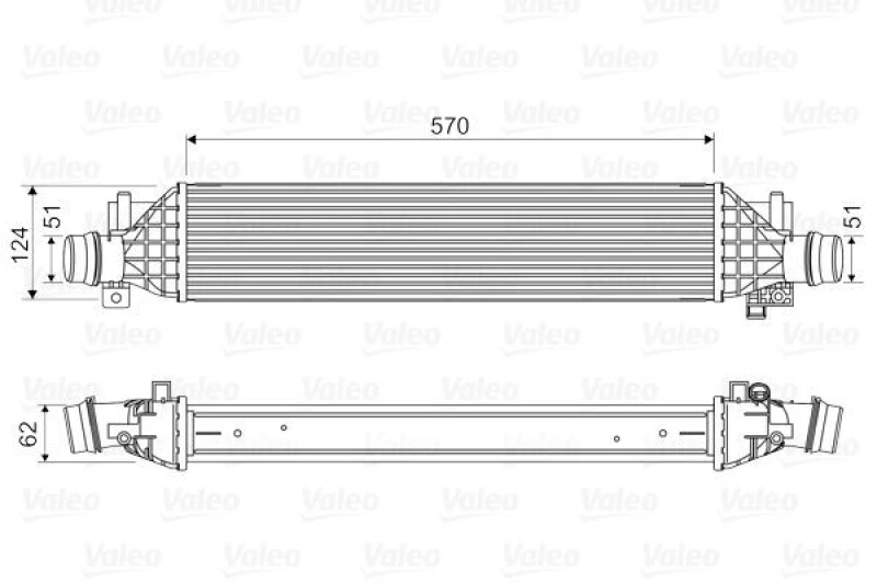 Image of Intercooler VALEO 818629