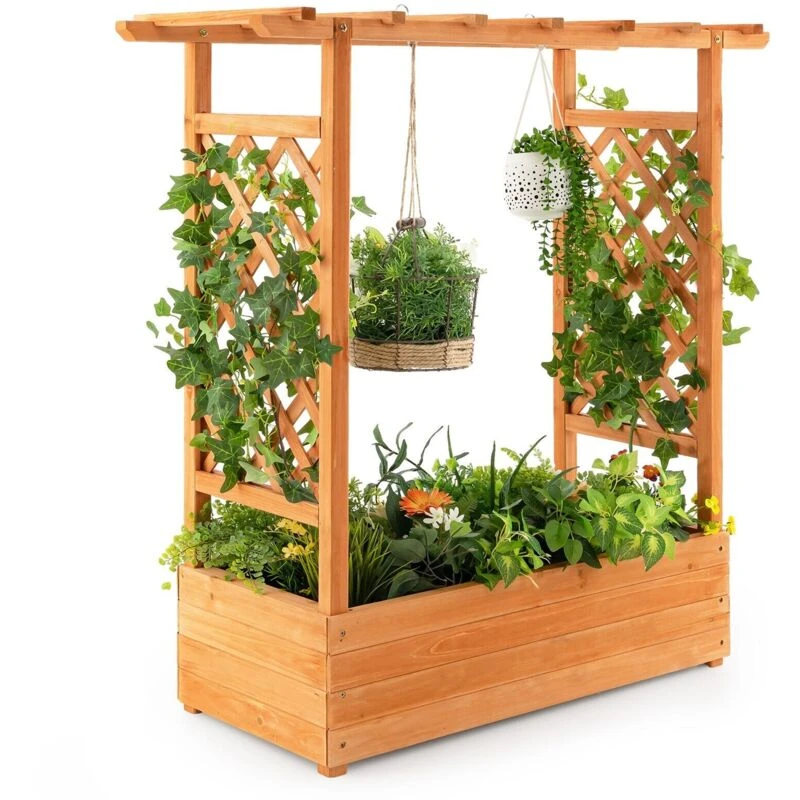 Image of COSTWAY 2 Piece Green Cucumber Garden Trellis A-Frame Grow Support for Climbing Plant Black