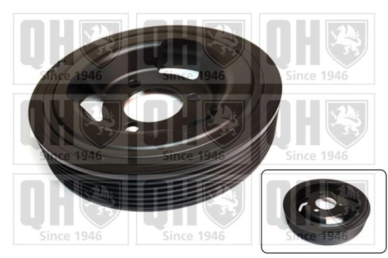 Image of QUINTON HAZELL Crankshaft pulley QUINTON HAZELL QCD175