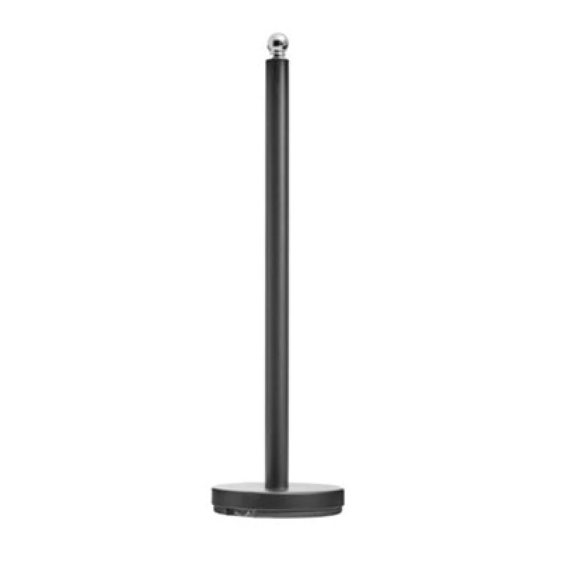 Image of Orsina Elegant Design Black Toilet Roll Holder, Stable Toilet Holder, Sturdy Toilet Roll Holder With Black Base
