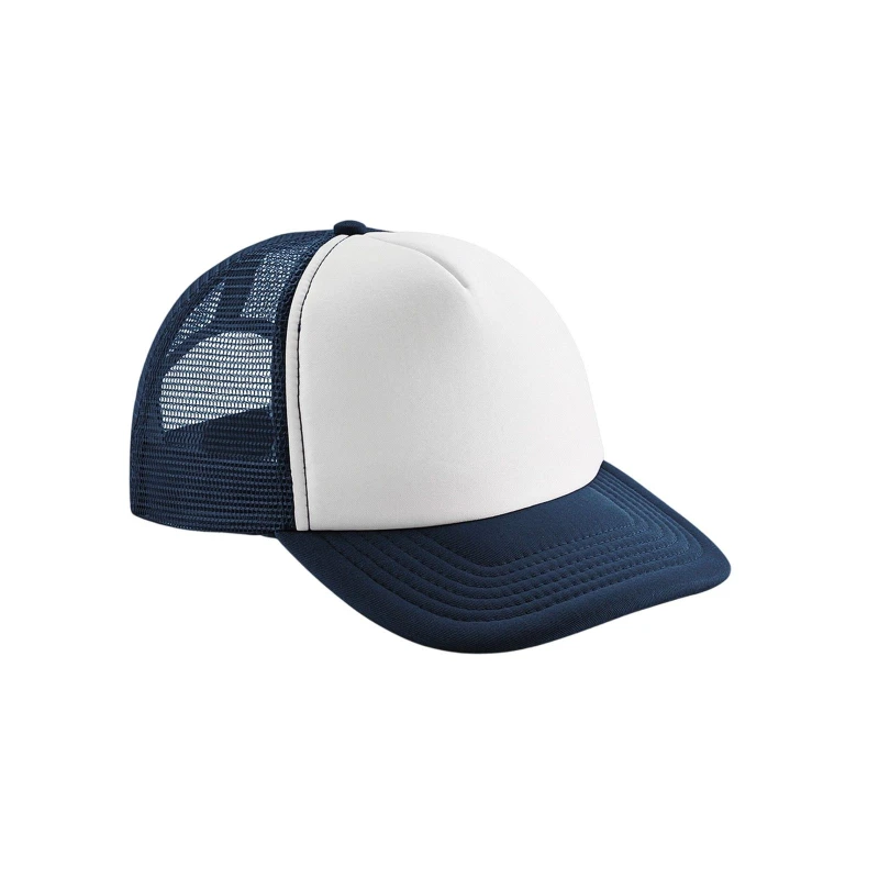 Image of Beechfield Womens Vintage Snapback Trucker Cap in Navy Navy Female One Size