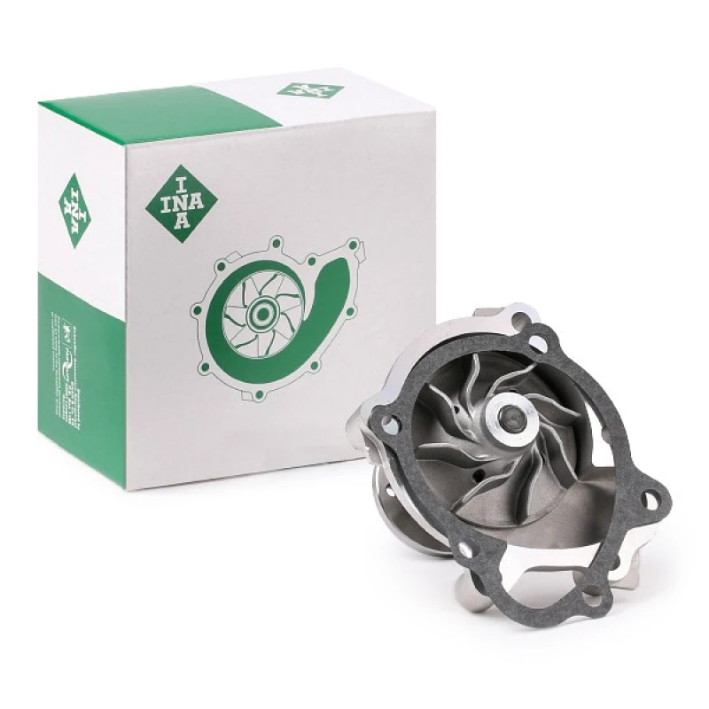 Image of INA 538 0096 10 Water pump for V-ribbed belt use, with gasket/seal Water Pump (1260)