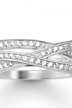 Image of Thomas Sabo Jewellery Sterling Silver Ring JEWEL TR2012-051-14-60