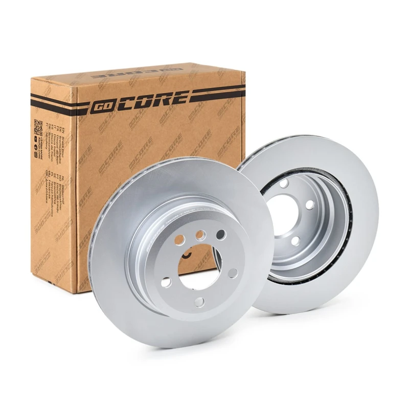 Image of goCORE GCH20426 Brake disc Rear Axle, Vented, Grey Cast Iron, Coated, High-carbon, without wheel studs Grey Cast Iron Brake Disc (82)