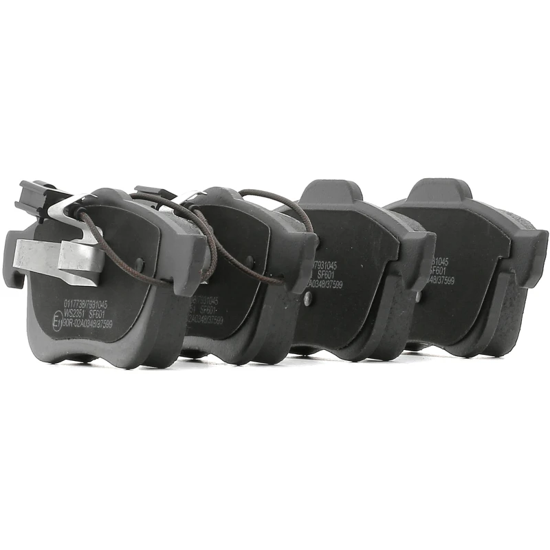 Image of STARK SKBP-0011340 Brake pad set Front Axle, incl. wear warning contact, with piston clip Brake Pad Set,disc brake (402)