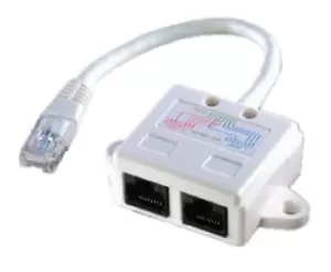 Image of ROLINE T-Adapter Cat. 5e, UTP networking cable White 0.17 m