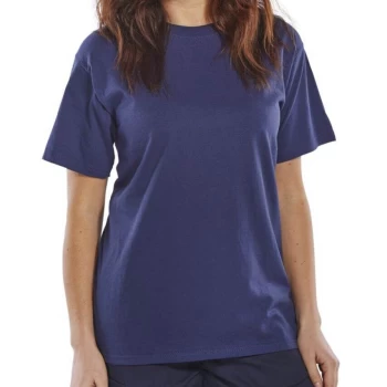 Image of Click Heavy Weight Tee Shirt Navy Blue - Size L