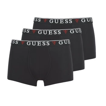 image of Guess U97G01-JR003-A998 mens Boxer shorts in Black - Sizes XXL,S,M,L,XL