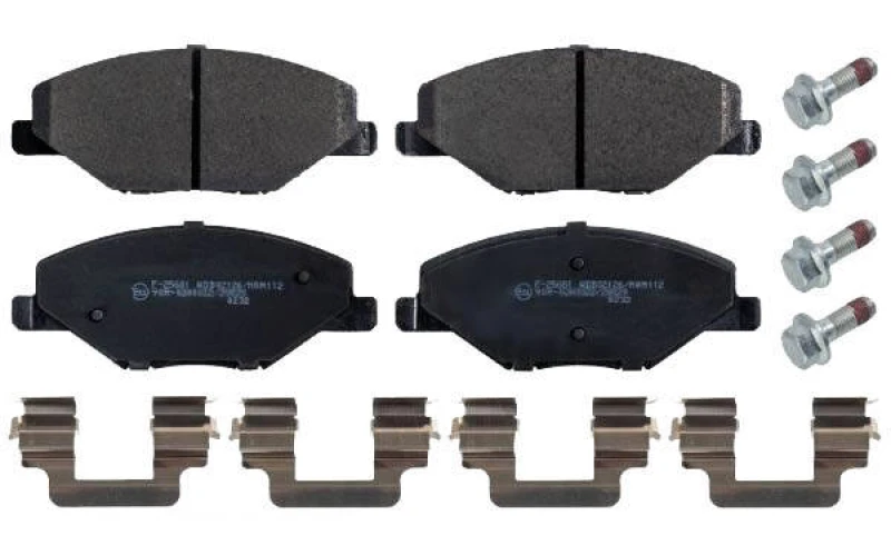 Image of Blue PRINT ADBP420007 Brake pad set Front Axle, with fastening material Brake Pad Set,disc brake (402)