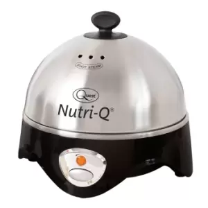 image of Quest 34360 Nutri-Q 360W Egg Cooker and Poacher - Silver/Black