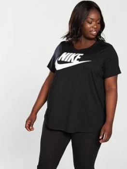 Image of Nike Essential Tee Curve Black Size 18 201X Women