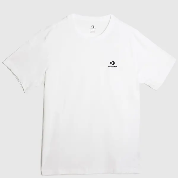 Image of Converse go to embroidered star t-shirt in white White Med