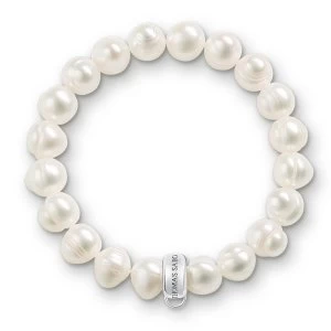 Image of Thomas Sabo Bracelet 17.5cm Charm Carrier White 925 Sterling Jewellery
