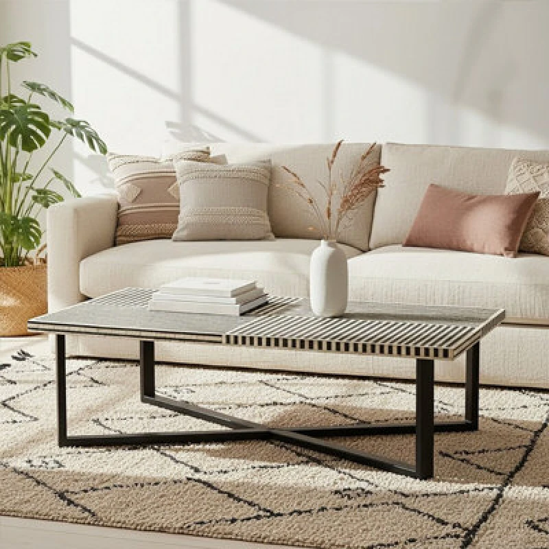 Image of Orsina Boho Round Coffee Table