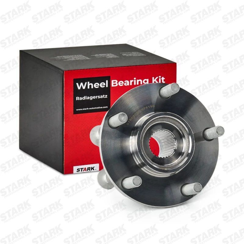 Image of STARK SKWB-0180554 Wheel bearing kit Front axle both sides, with integrated ABS sensor Wheel Bearing Kit (654)
