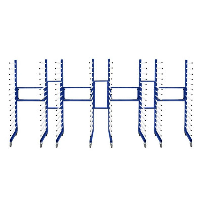 Image of Monster Racking Combi Spray Drying Rack Trolley x 4 & 3 Connectors Blue unisex