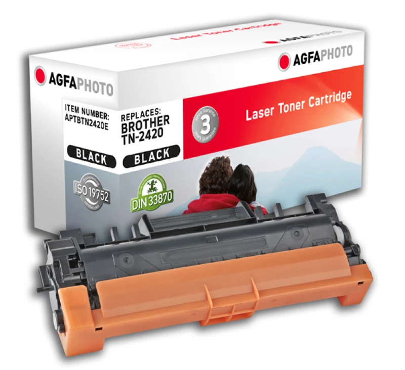 Image of AgfaPhoto APTBTN2420E toner cartridge Compatible Black