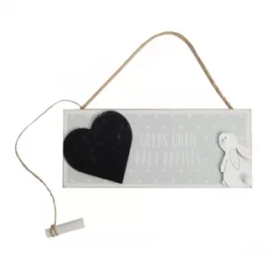 Image of Rabbit Baby Countdown Chalk Plaque