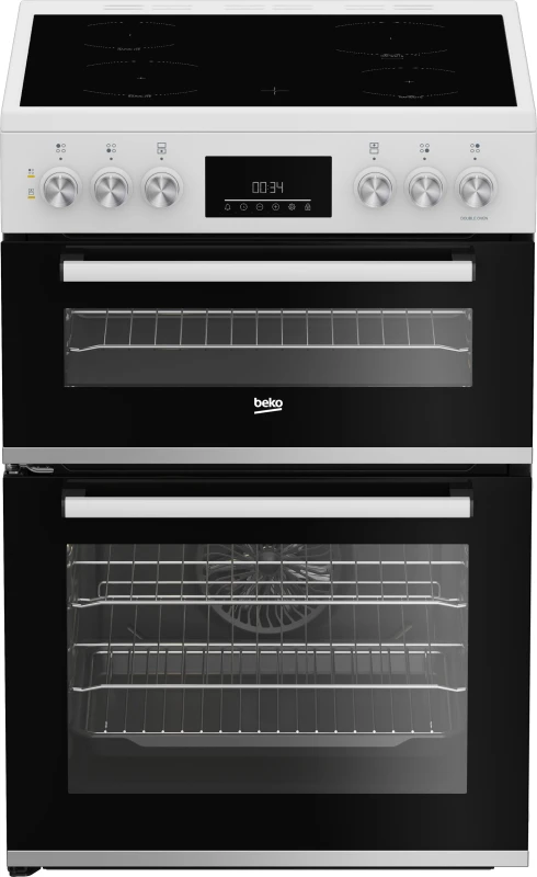 Image of Beko AeroPerfect FDC6731W 60cm Wide Single Oven Electric Cooker with Ceramic Hob - White - A/A Rated